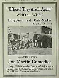 Harry Burns & Curley Stecker producing team, 1920