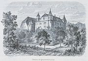 Le château de Scharrachbergheim (1870).