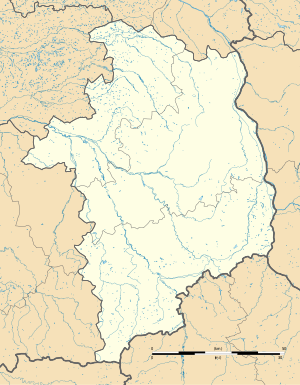 韦丹在谢尔省的位置