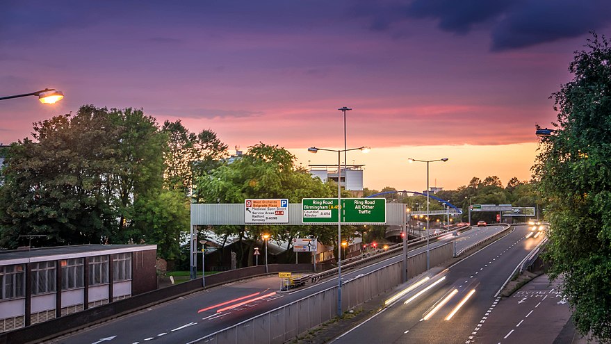 Amakuru, who finished in a close third place, was another soccer enthusiast with six featured and nine good articles. Not to be monotonous by showing only pictures of sport, here is the Coventry ring road at sunset, the subject of one of Amakuru's good articles.