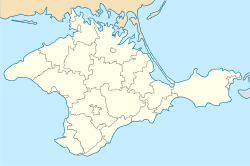 Ahrarne is located in Crimea