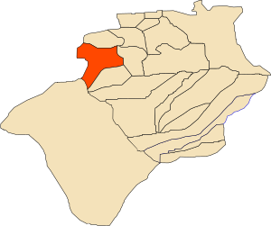 Location of Erg Ferradj commune within Béchar Province