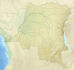 Location of Lake Tshangalele in Democratic Republic of the Congo.