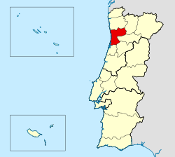 Mapa da área da diocese