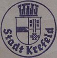 Dienstsiegel der Stadt Krefeld ab 1940 mit dem 1938 verliehenen Wappen