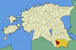 Antsla Parish within Võru County.