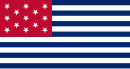US Garrison flag of Fort Mercer, 1777