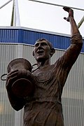 Statue outside Cardiff City Stadium