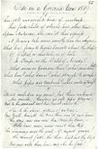 texte manuscrit de 1820, strophes 1 et 2