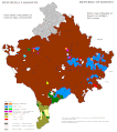 Kosovo ethnic map 2011 by settlement.