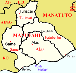 Distretto di Manufahi – Mappa