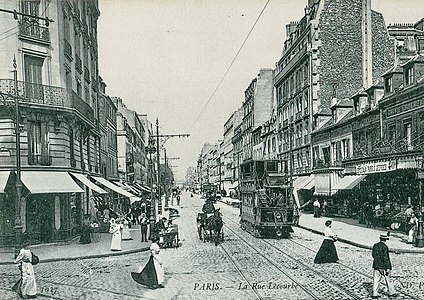 La rue Lecourbe, avant la Première Guerre mondiale.