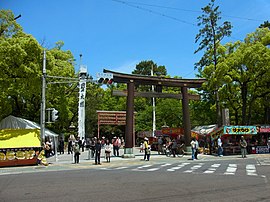 中村公園の豊国神社前