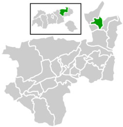 Location within Kufstein district