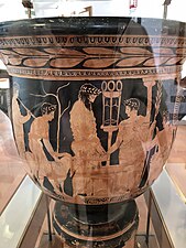Sacrifice à Apollon par le Peintre de Cléophon (-450-400).