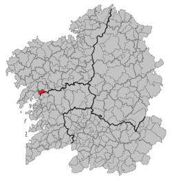 Location of Dodro within Galicia