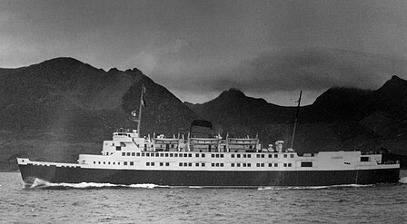 Manx Maid pictured on her Sea Trials