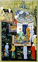 Timur granting audience on the occasion of his accession