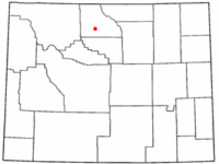 ワイオミング州内の位置