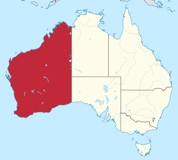 Australia Occidentale – Localizzazione