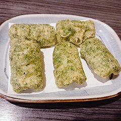 Fried with nori flakes