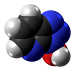 Space-filling model of the HOAt molecule