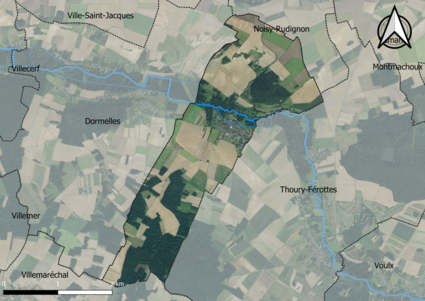 Carte orhophotogrammétrique de la commune.