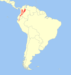 Distribución de Aotus lemurinus