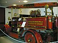 Early fire engine, probably made at the John Marston Co. Ltd. factory in Wolverhampton, which made Sunbeam cars and motor cycles.