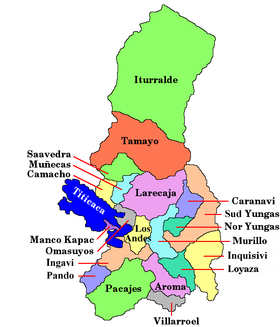 Carte des provinces