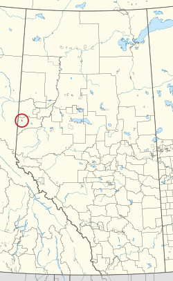 Location in Alberta