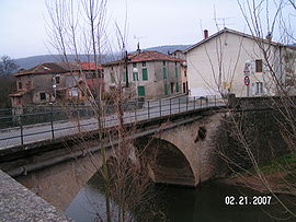 The bridge in Campagne-sur-Arize