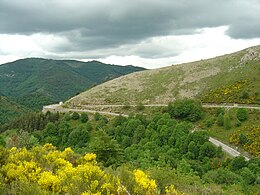 L'ascension du col de Mézilhac, difficulté commune à beaucoup de parcours de l'Ardéchoise