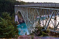 1. A view of the east side of the bridge