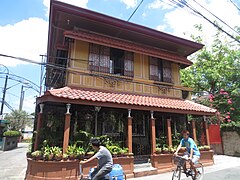 The Dela Paz house with a small patio constructed by the descendants of the dela Paz and Tuason
