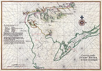 Nautical map of Zwaanendael Colony