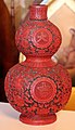 Carved lacquer calabash-bottle, Qing dynasty