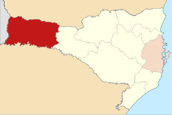 Mapa da área da arquidiocese