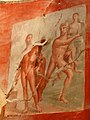 Image 30A fresco from Herculaneum depicting Heracles and Achelous from Greco-Roman mythology, 1st century CE (from Culture of ancient Rome)