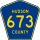 County Route 673 marker