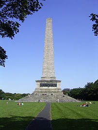 The Wellington Monument in Dublin, Ireland, built between 1817 and 1861 to commemorate the victories of Arthur Wellesley, 1st Duke of Wellington