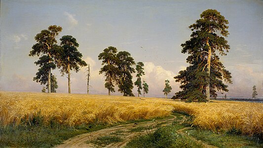 Rye Fields, at and by Ivan Shishkin