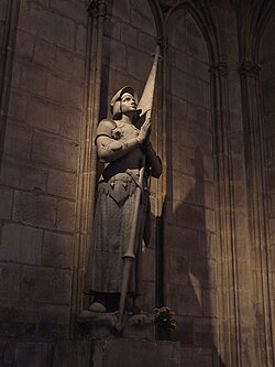 Statue of Joan of Arc, Notre Dame de Paris
