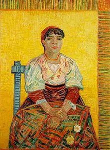 Vincent van Gogh, Portrait of an Italian woman, 1887