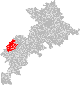 Localisation de Communauté de communes du Boulonnais