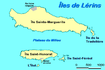 Image originale 1 : Carte des Îles de Lérins à débarrasser du texte