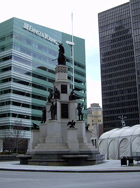 The Soldiers and Sailors Monument in Campus Martius