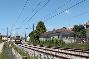 Antiga estação de Modivas, em 2012.