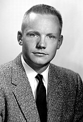 Neil Armstrong, 1956, with a crew cut