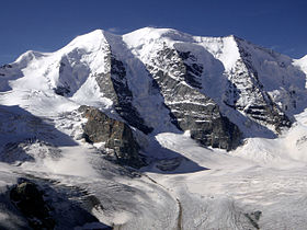 Face Nord du sommet depuis Diavolezza.